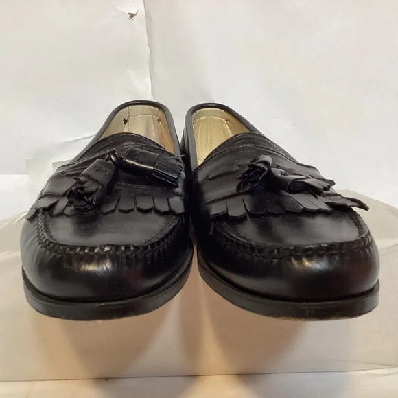 Rare Buffalo Creek Vintage Classic Black Tassel Leather Loafers Men’s size 8